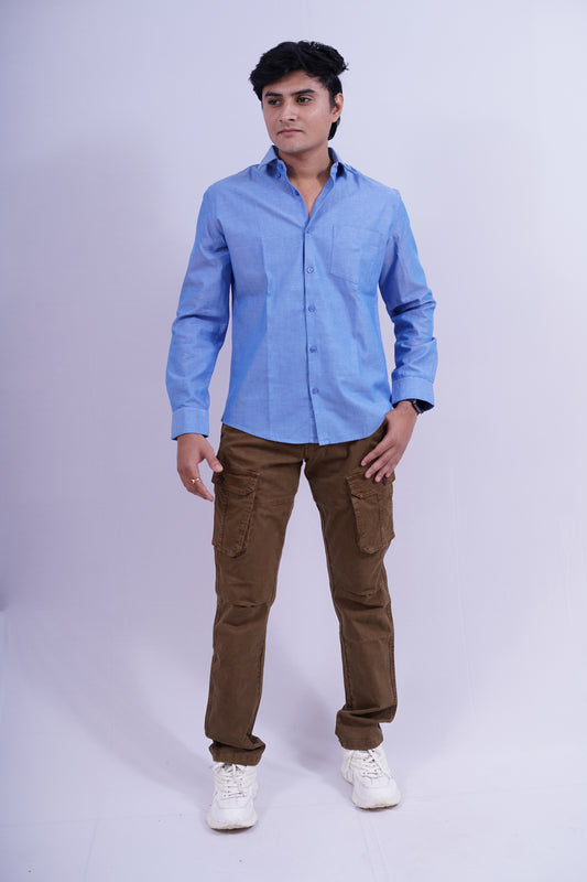 Premium Cotton Stretch Cargo - Brown