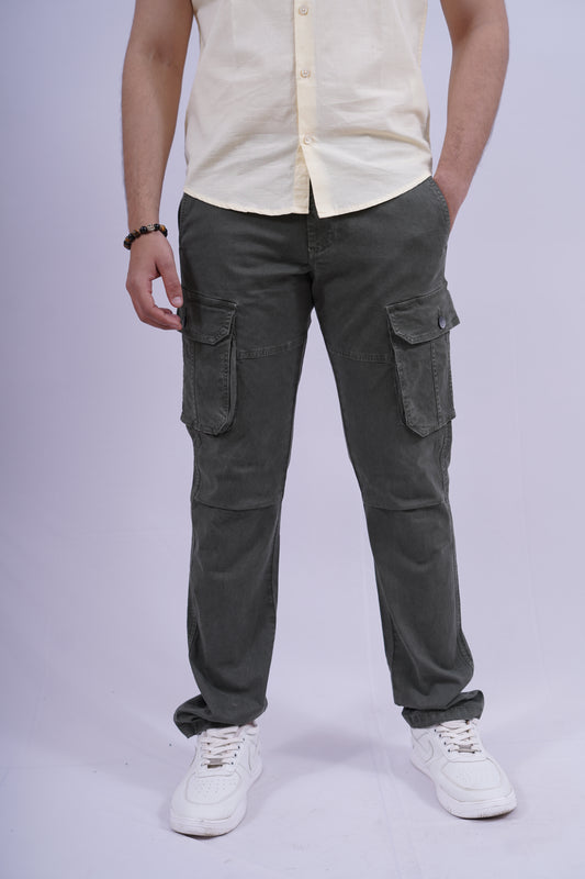 Premium Cotton Stretch Cargo - OLIVE