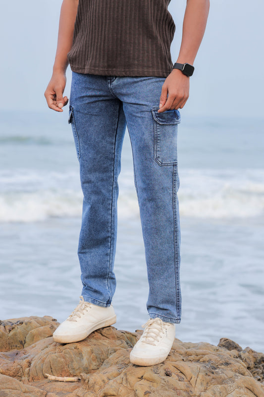 Cargo Denims_Charcoal Grey