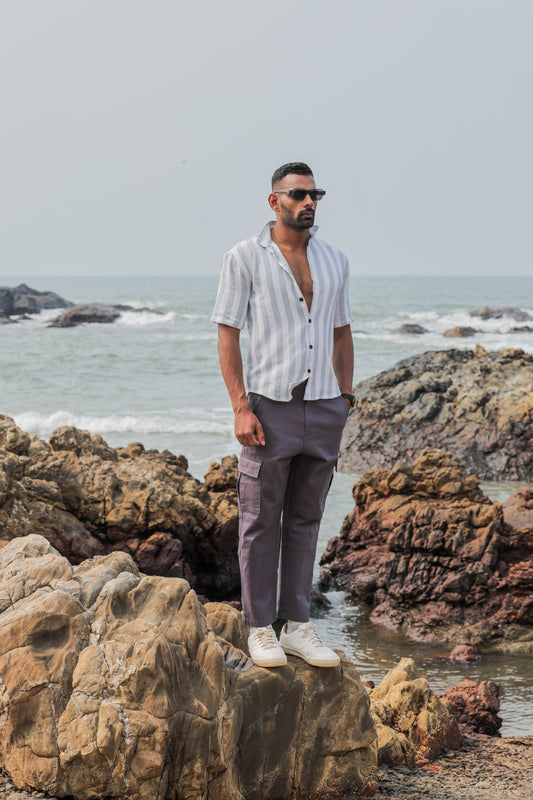 Premium Cotton Cargos_ Dark Grey