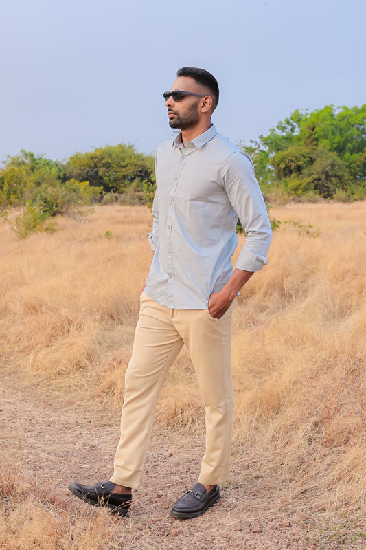 Premium Cotton Stretch Trouser - SB2416330 - Khaki