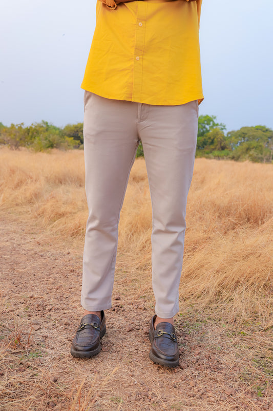 Premium Cotton Stretch Trouser - SB2416330 - Grey