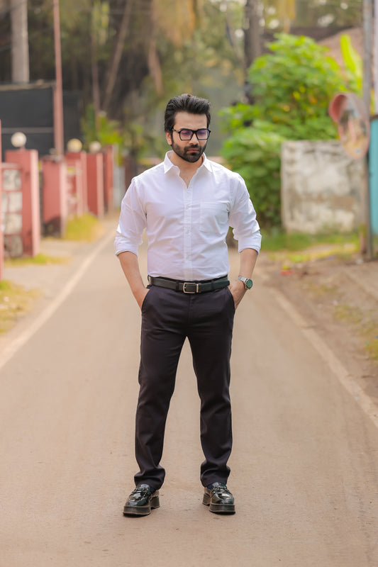 Premium Cotton Stretch Trouser - SB2416325 - Dark Grey