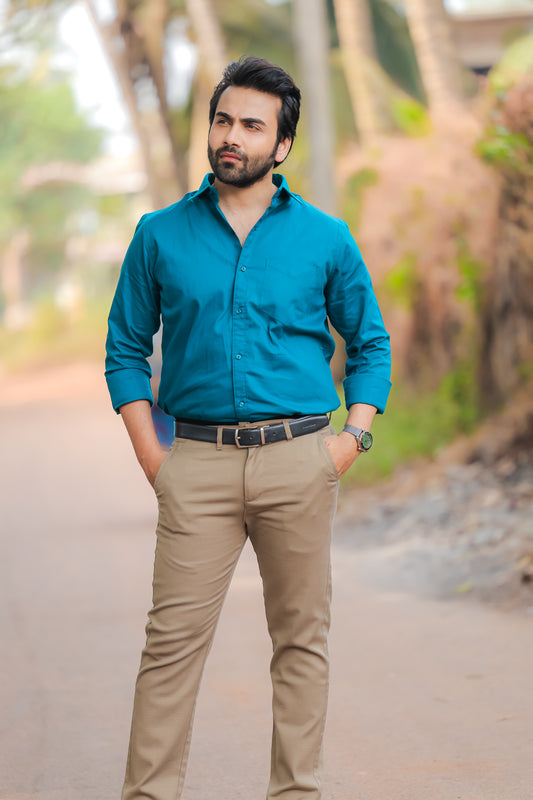 Premium Cotton Stretch Trouser - SB2416325 -Brown