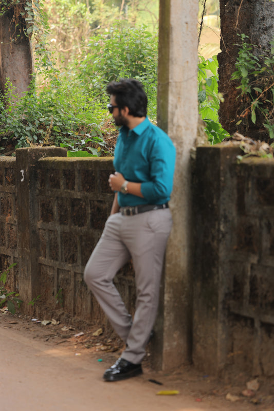 Premium Cotton Stretch Trouser - SB2416325 - Grey