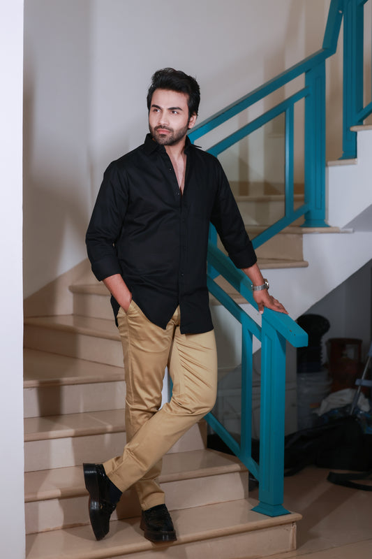 Premium Cotton Stretch Trouser - Philippines - Khaki