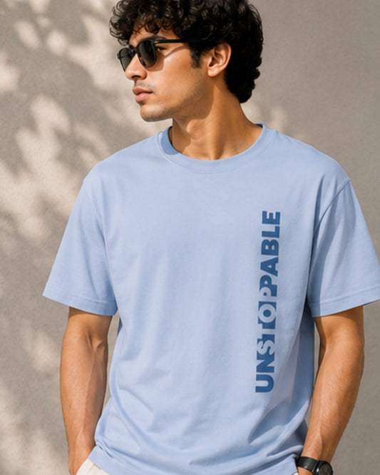 Gabardine T Shirt_Blue_Unstoppable