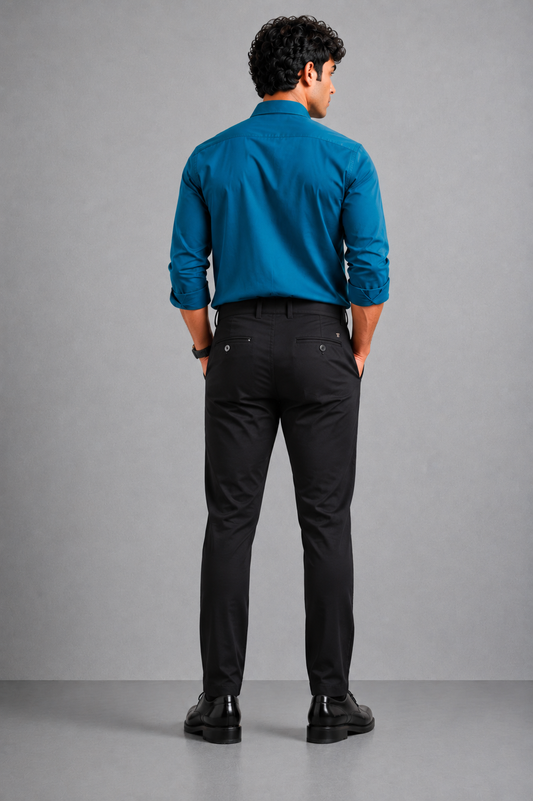 Premium Cotton Stretch Trouser - SB2416330 - Black