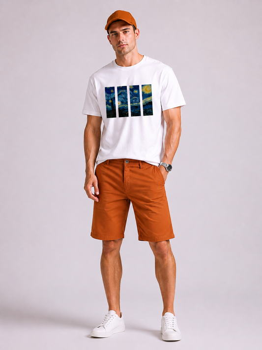 Moscow Plain Cotton Short - Brown