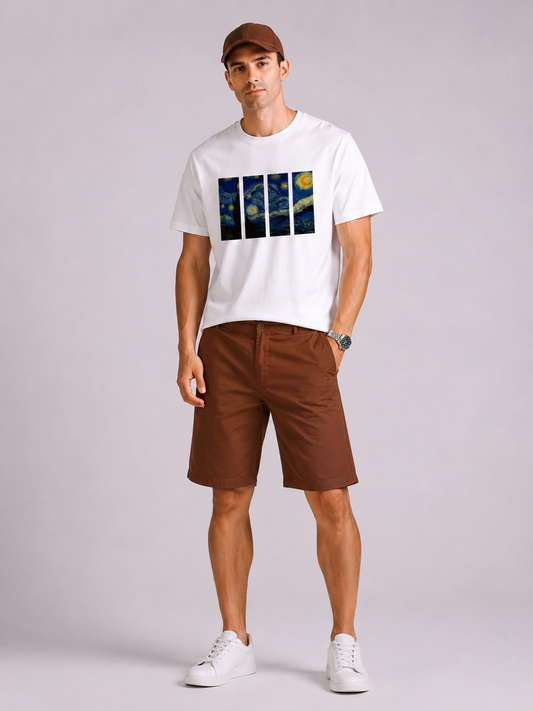 Zurich Premium Plain Cotton Short - Brown