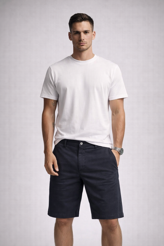 Denmark Printed Cotton Short - Black