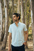 Slub Cotton Fabric - Aqua Slub Cotton Fabric - Aqua