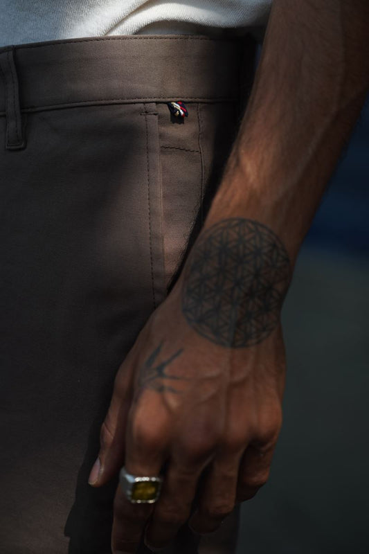 Premium Cotton Stretch Trouser Ireland - Choco