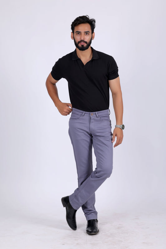Premium Cotton Stretch Jeans - SLATE