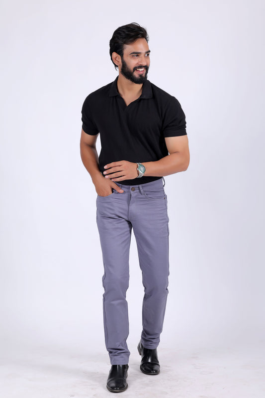 Premium Cotton Stretch Jeans - SLATE