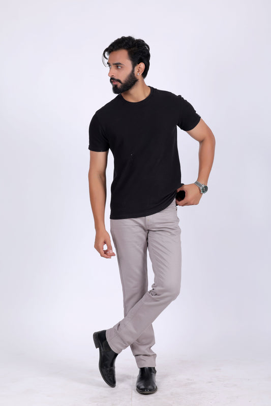 Premium Cotton Stretch Jeans - S Grey