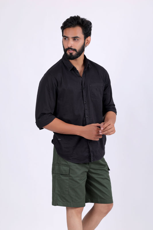 Zurich Elastane Premium Plain Cotton Short - Olive