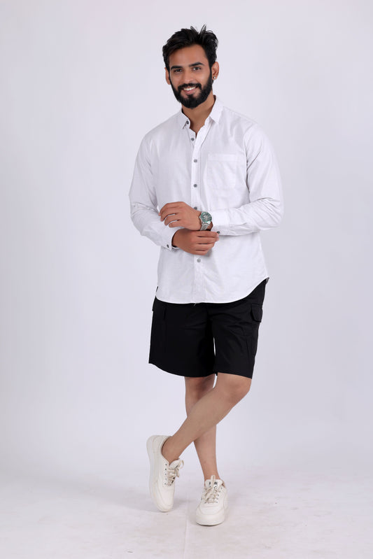 Zurich Elastane Premium Plain Cotton Short - Black