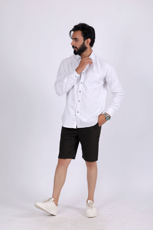 Denmark Printed Cotton Short - Black