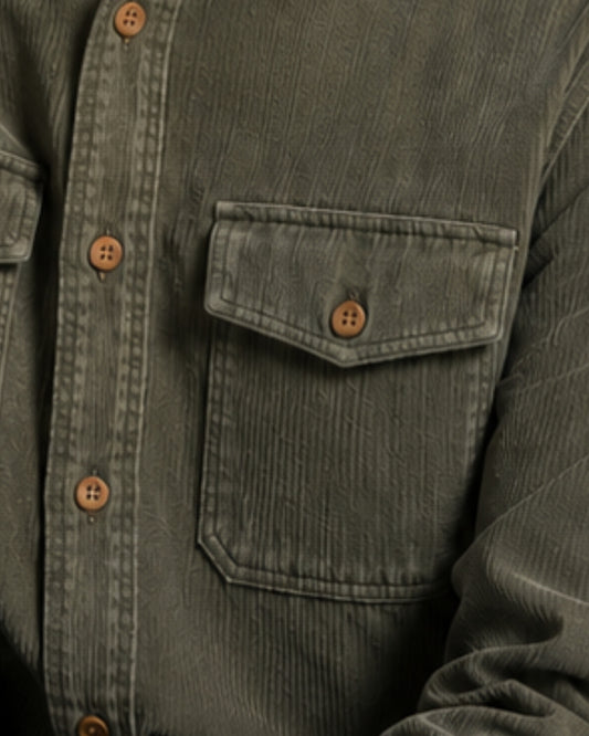 CORDUROY Shirt_OLIVE