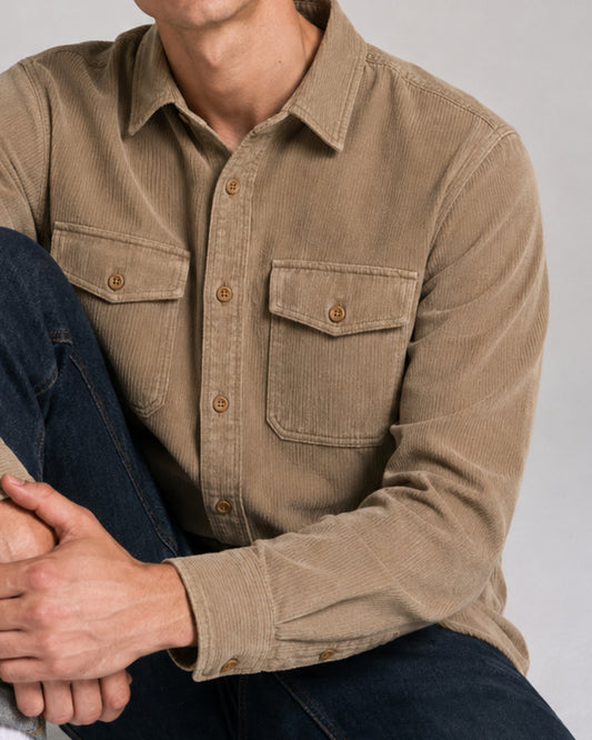 CORDUROY Shirt_Brown