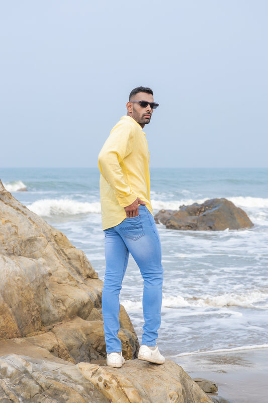 Slim Fit Jeans_Teal Blue