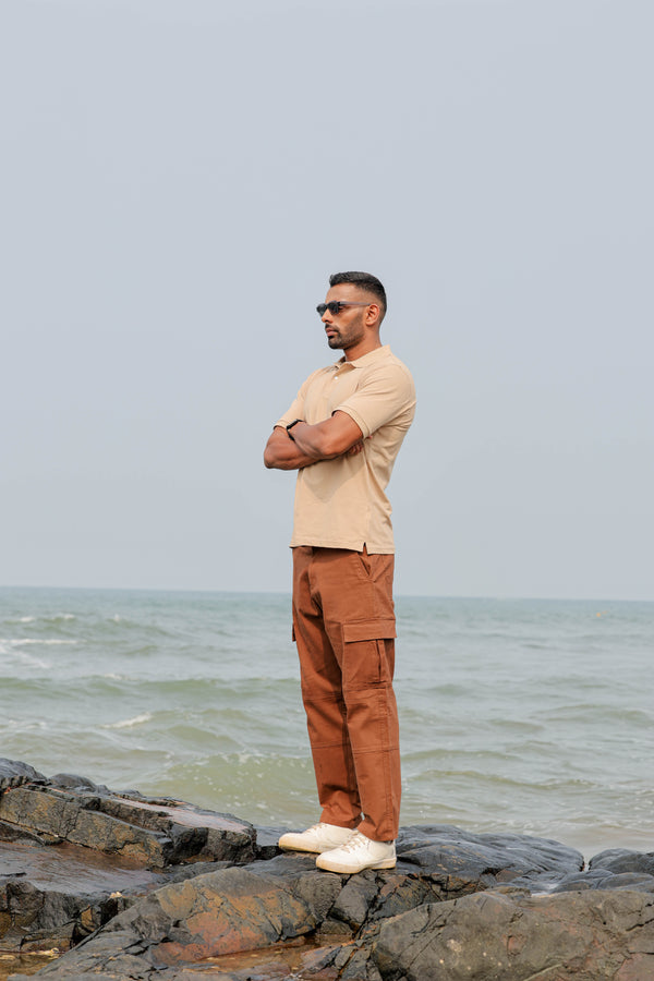 Premium Cotton Cargos_Mustard