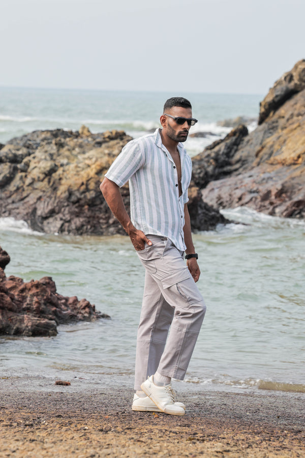 Premium Cotton Cargos_ Ash Grey