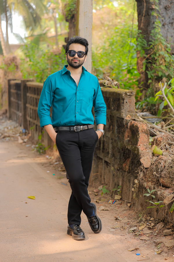 Premium Cotton Stretch Trouser  - SB2416330 - Black