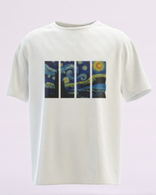 Gabardine T Shirt_Blue_Starry Night