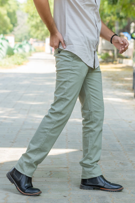 Premium Cotton Stretch Trouser Everest - Green