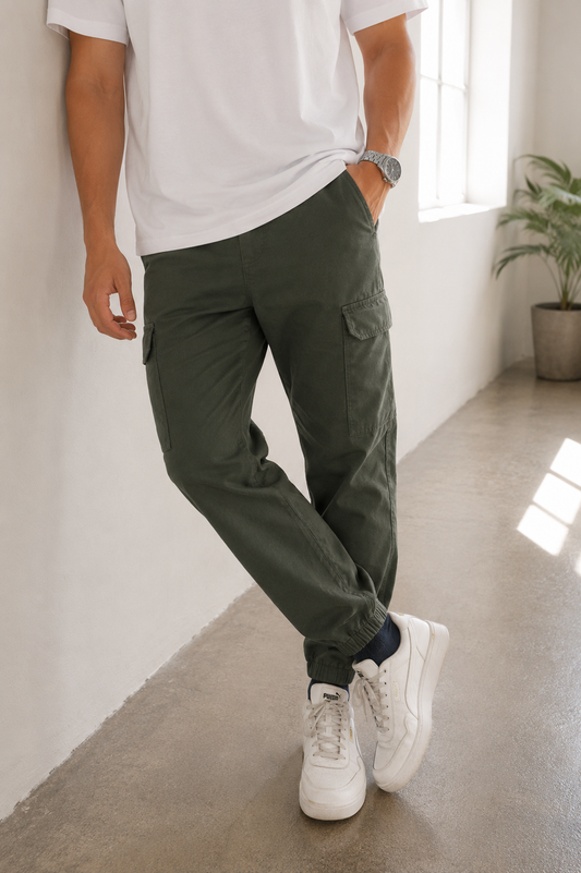 Zurich Cotton Jogger - Olive