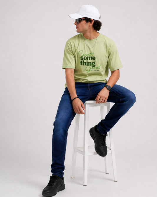 Heavily washed stretchable comfort fit Denim Jeans - Blue