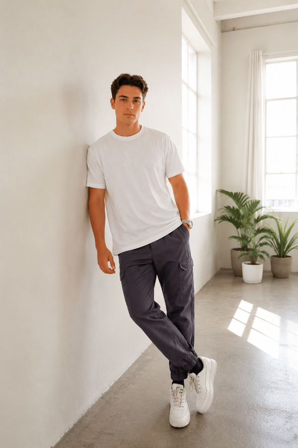 Zurich Cotton Jogger - Grey