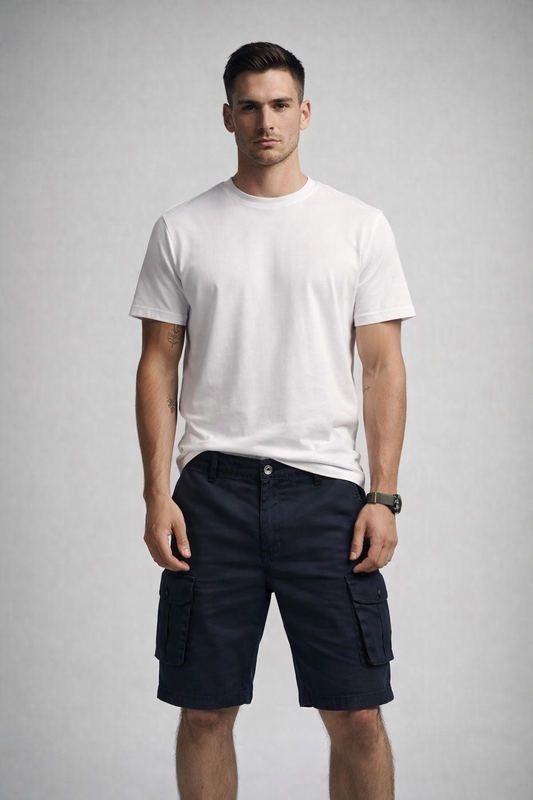 Premium Cotton Short - Blue