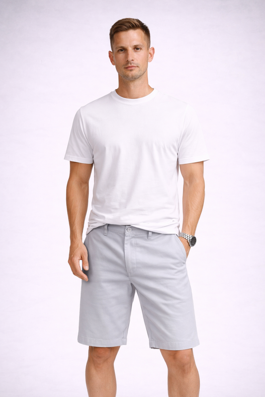 Moscow Plain Cotton Short - Grey