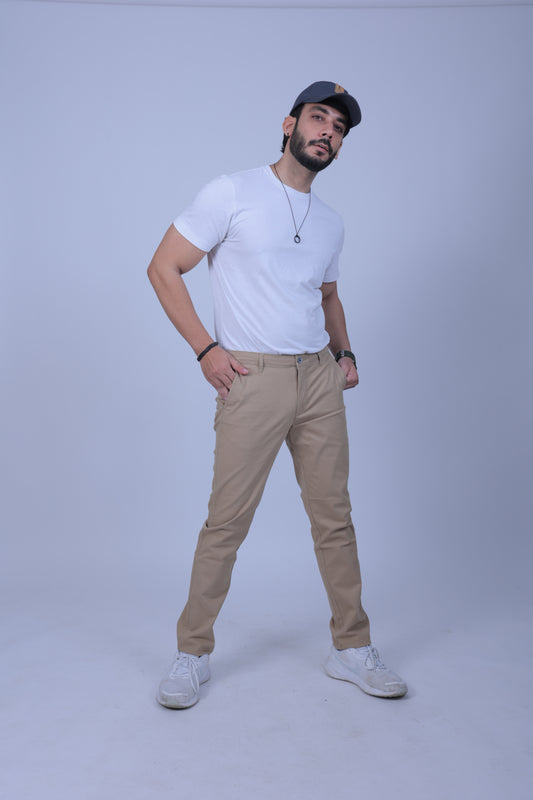 Premium Cotton Stretch Trouser Everest - Khaki