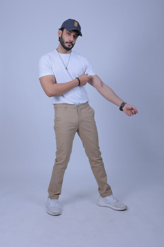 Premium Cotton Stretch Trouser Everest - Khaki