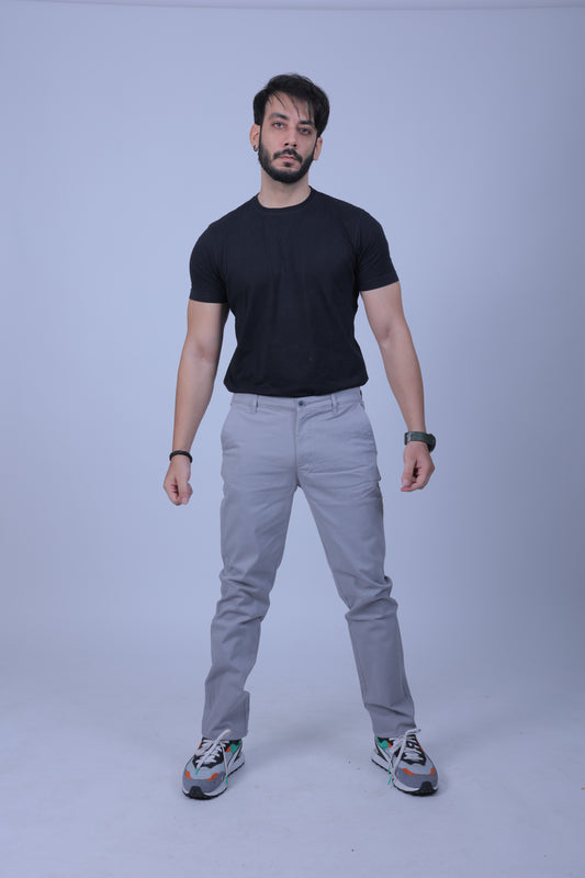 Premium Cotton Stretch Trouser Everest - Ash Grey