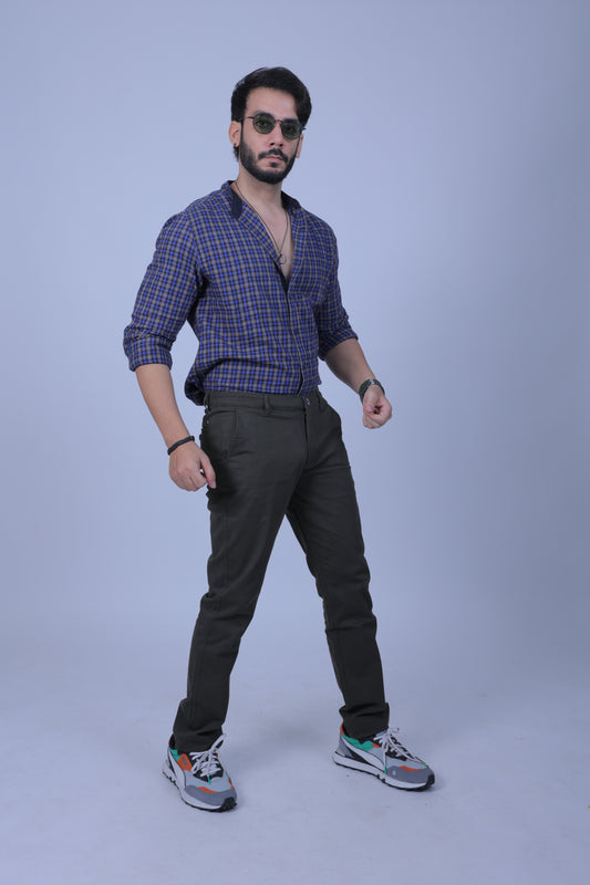 Premium Cotton Stretch Trouser Everest - Olive
