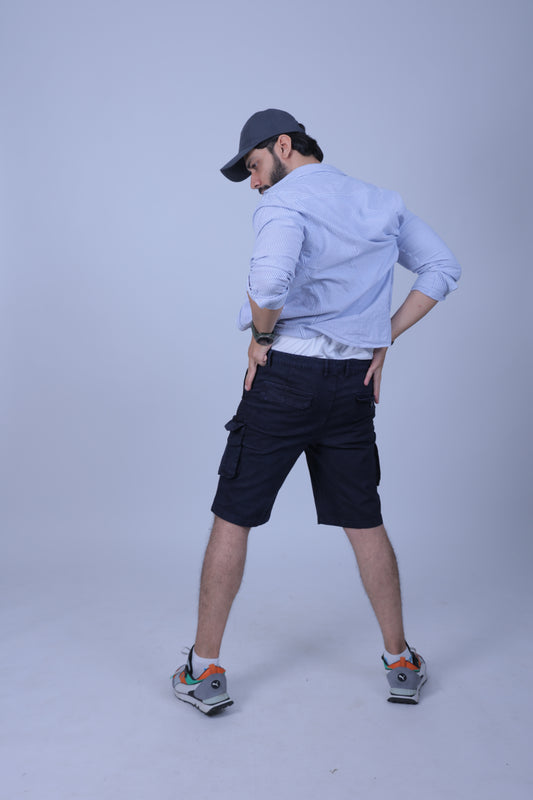 Premium Cotton Short - Blue