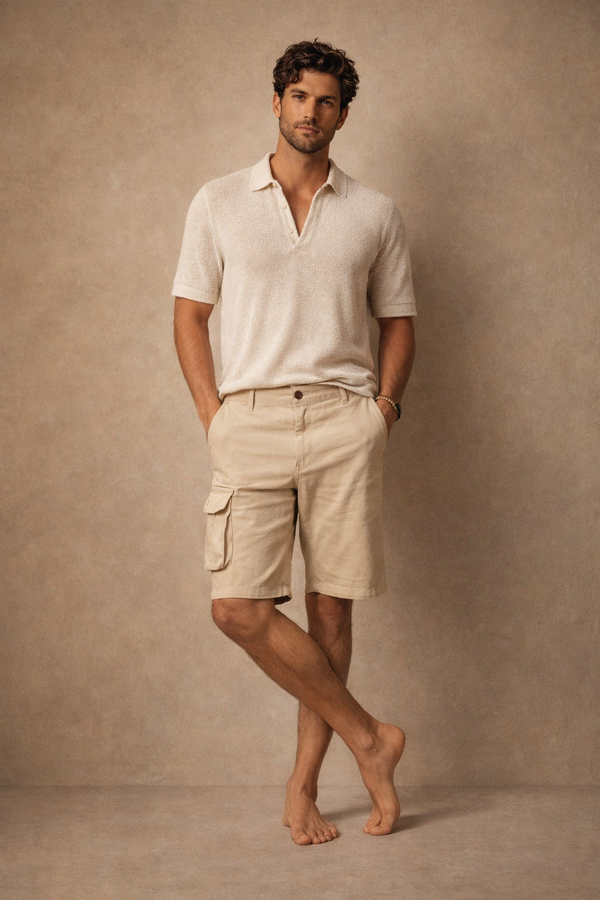Premium Cotton Short - Creame
