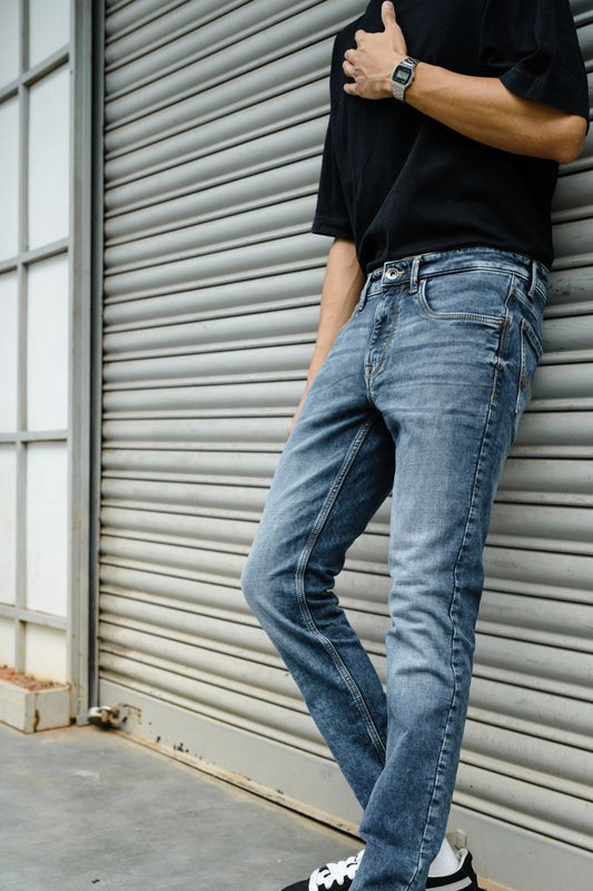 Medium Washed Blue Slim tapered fit Jeans