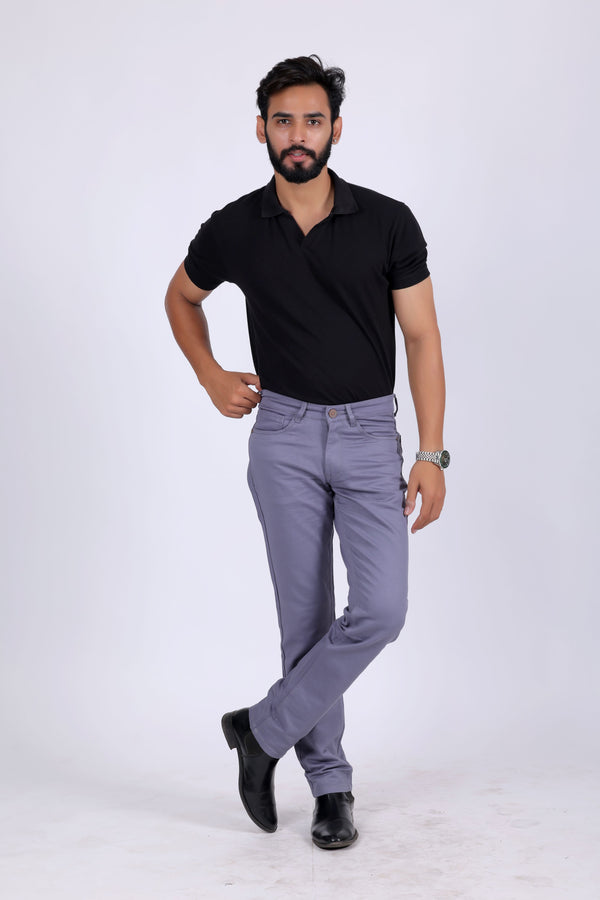 Premium Cotton Stretch Jeans - SLATE