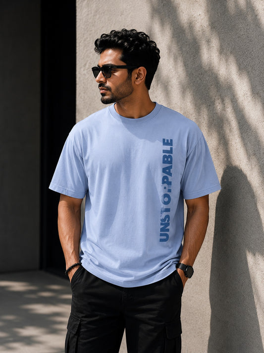 Gabardine T Shirt_Blue_Unstoppable