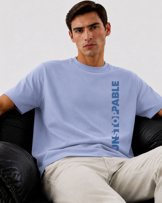 Gabardine T Shirt_Blue_Unstoppable